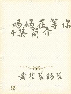 妈妈在等你第44集简介封面