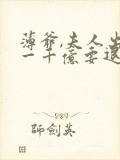 薄爷,夫人出价一千亿要退婚全集下载