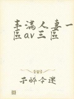 丰满人妻一区二区av三区