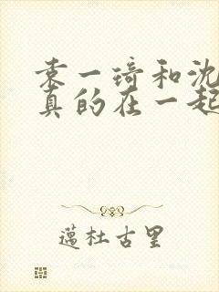 袁一琦和沈梦瑶真的在一起过吗