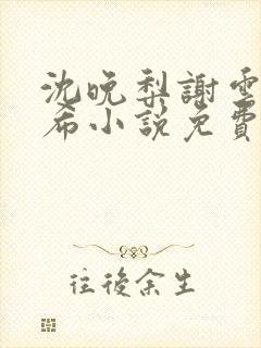 沈晚梨谢云迟叶希小说免费阅读