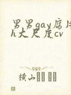 男男gay腐片h大尺度cv