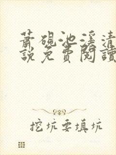 萧砚池溪清梦小说免费阅读笔趣阁