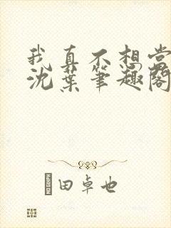 我真不想当太子沈叶笔趣阁封面