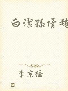 白洁孙倩赵振封面