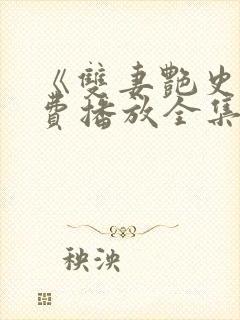 《双妻艳史》免费播放全集封面