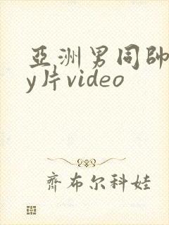 亚洲男同帅gay片video封面