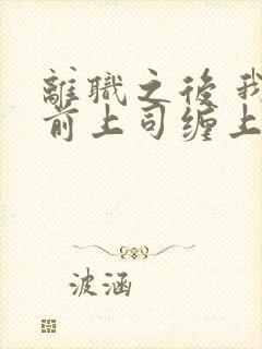 离职之后 我被前上司缠上了短剧