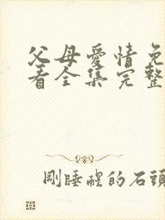 父母爱情免费观看全集完整版剧情封面
