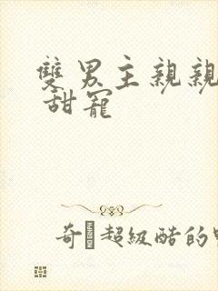 双男主亲亲甜文 甜宠