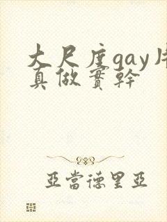 大尺度gay片真做实干