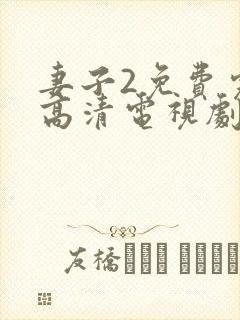 妻子2免费完整高清电视剧在线看封面