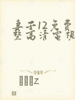 妻子12免费完整高清电视剧在线观看