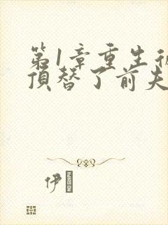 第1章重生后我顶替了前夫白月光