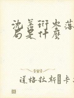 沈羡珩岑落大结局是什么
