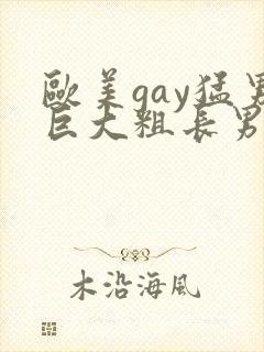 欧美gay猛男巨大粗长男同