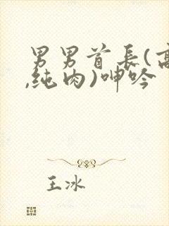 男男首长(高h,纯肉)呻吟