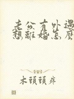 老公有外遇我不想离婚怎么办