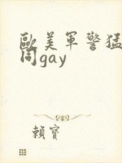 欧美军警猛男男同gay封面