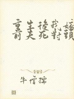 重生后我嫁给了前夫死对头免费阅读全