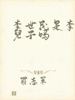 李世民是李渊的儿子吗