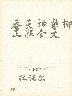 吞天神鼎柳无邪正版全文