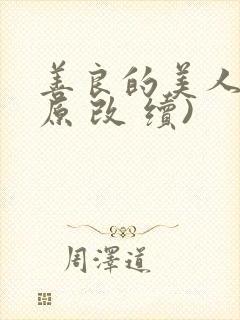 善良的美人妻(原 改 续)封面