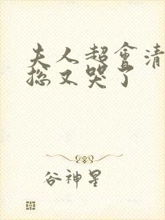 夫人超会清冷傅总又哭了封面