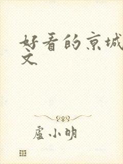 好看的京城高干文封面