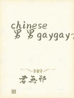 chinese男男gaygay黄色