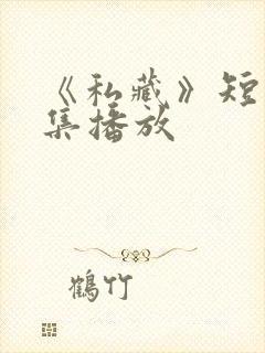 《私藏》短剧全集播放