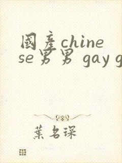 国产chinese男男 gay gay