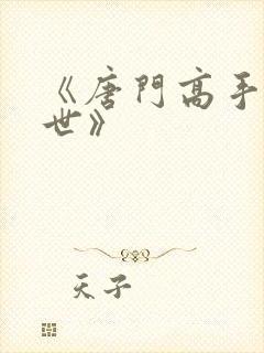 《唐门高手在异世》