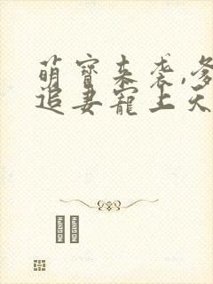 萌宝来袭,爹地追妻宠上天封面