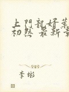 上门龙婿叶辰萧初然 最新章节封面