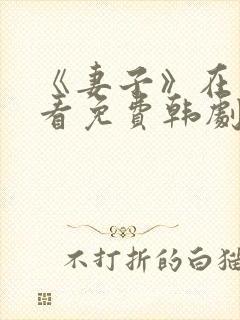 《妻子》在线观看免费韩剧全集封面