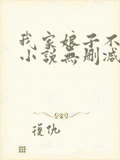 我家娘子不对劲小说无删减封面