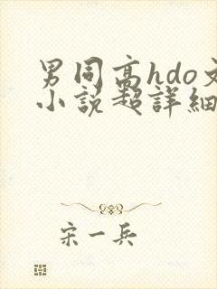 男同高hdo文小说超详细