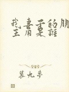我妻子的朋友女主角是谁