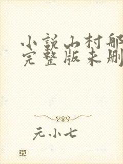 小说山村那点事完整版未删减小说