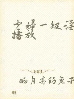 少妇一级淫免费播放
