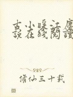 古小暖江尘御小说在线阅读