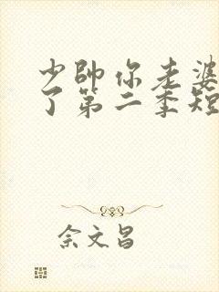 少帅你老婆又跑了第二季短剧