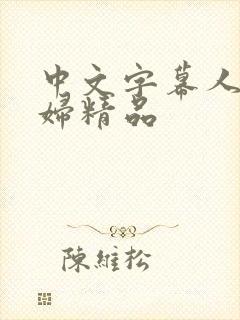 中文字幕人妻少妇精品封面