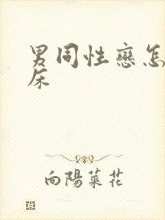 男同性恋怎么上床封面