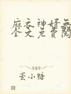 麻衣神婿无弹窗全文免费阅读
