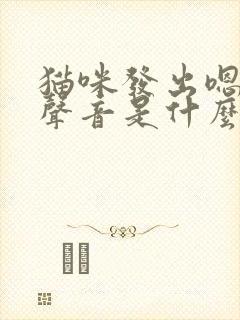 猫咪发出嗯嗯的声音是什么意思