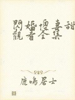 闪婚傻妻甜又野观看全集