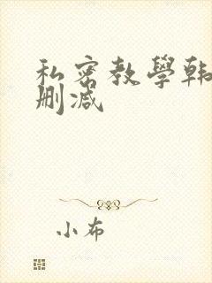 私密教学韩漫未删减