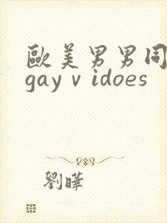 欧美男男同性恋gayⅴidoes